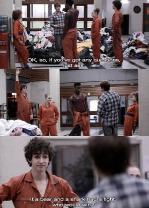 channel 4, fight, funny, misfits, movie quote, nathan, nathan misfits ...