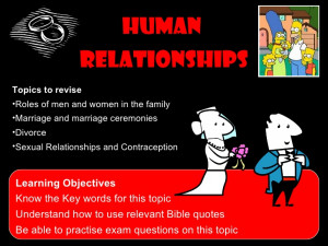 Human relationships chritianity