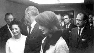 ... Jackie, LBJ gets a wink and a smile from Congressman Albert Thomas