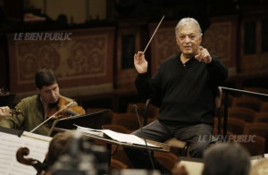 Zubin Mehta durant les r p titions avec l Orchestre philarmonique