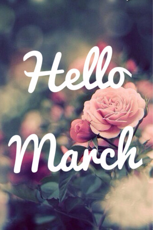 Hello March, please be good to us.♡