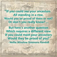 If You Could See Your Ancestors