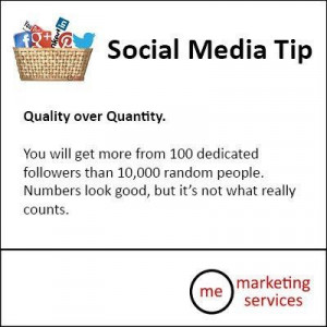 quality over quantity quotes Social Media Tip: Quality over