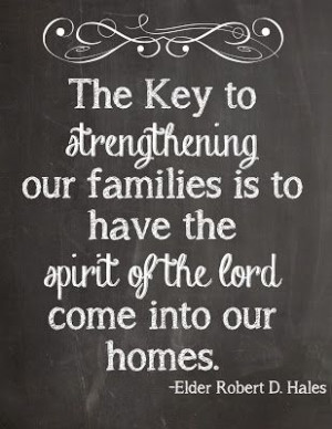 Strengthening families Chalkboard print