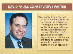 David Frum finds his moment of Pollyannaish bliss