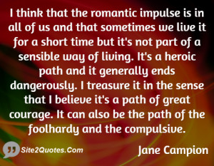Romantic Quotes - Elizabeth Jane Campion