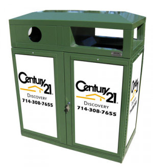Trash Can Advertising & Recycle Bin Advertising Panels