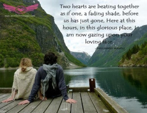 Two hearts are beating together as if one