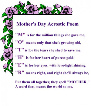 Happy Mother’s Day Cards, Wishes and Poems