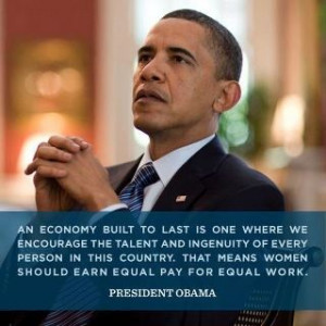 President Obama on women & the economy