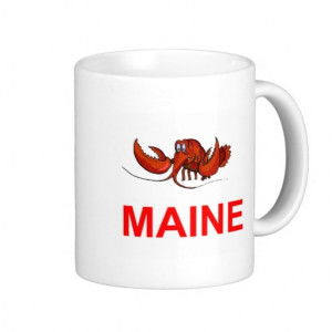 Maine Lobster Souvenir Coffee Mugs