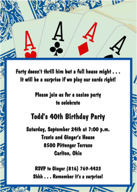 for selected party invitations wording save 15 or casino party ...