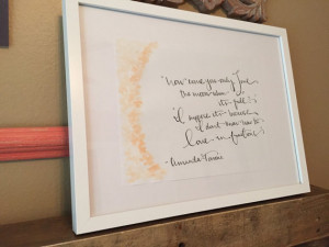 Amanda Torroni hand drawn quote print.