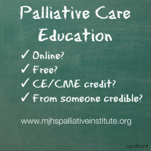Free Continuing Education Credit for Palliative Care Topics (aka MJHS ...