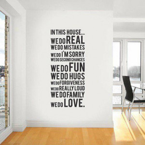 Home » House Rules We Do Real Quotes Wall Art Sticker