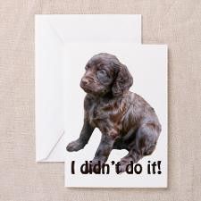 boykin spaniel silhouette flag Greeting Cards