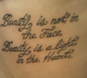 Good Inner Beauty Quotes for Tattoo ~ Word And Phrase Tattoos