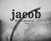 Jacob Name art Baby boy Quote Christian nursery Bible childrens ...