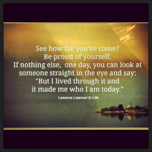 See how far you've come....