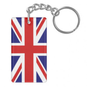 ... Keep Calm and Carry On AND THE U.K FLAG Rectangular Acrylic Key Chains