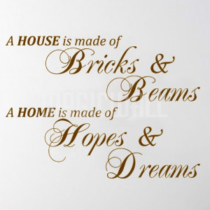 Home » Home Made Hopes Dreams - Wall Quotes - Wall Stickers Decals