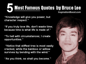 Most famous quotes from Bruce Lee