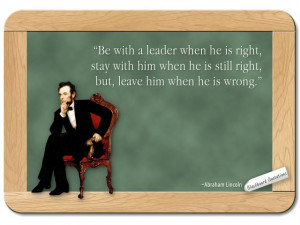 Abraham Lincoln... on Leadership