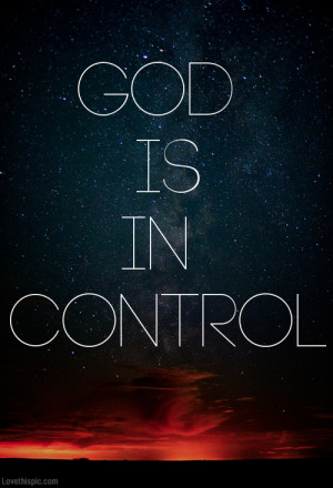 God is in control