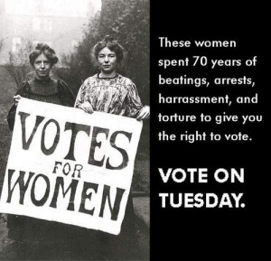 women were arrested, tortured, and beaten to get the right to vote ...
