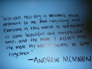 the river is everywhere. One of my favorite people, Andrew McMahon ...