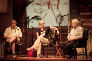 ... John Katzenbach, Laura Lippman, and John Sandford. Photo by Ian Rowan