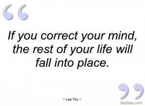 if you correct your mind lao tzu