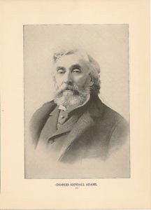 Charles Kendall Adams 1896 Antique Portrait Illustration