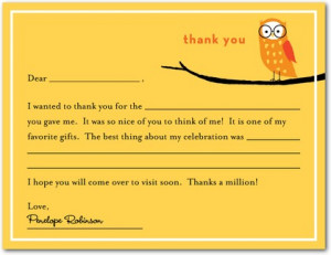 Smart Owl - Thank You Cards - MiGi with Petite Alma - Mustard - Yellow ...