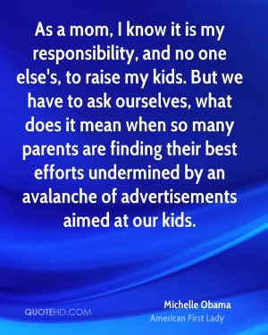 ... best efforts undermined by an avalanche of advertisements aimed at our