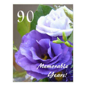 90 Memorable Years!-Birthday Celebration/+Quote Personalized ...