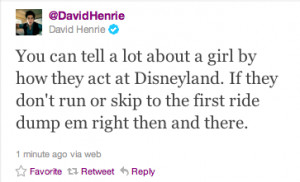 quote twitter disneyland david henrie