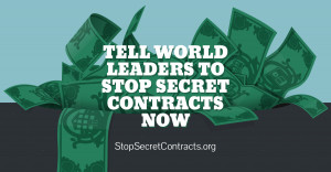 Launch of new global campaign to stop secret government contracting