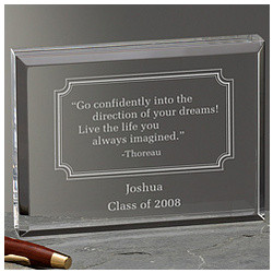 inspirational quotes engraved block our inspiring quotes lucite block ...