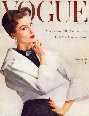 Mary Jane Russell — VOGUE cover by Erwin Blumenfeld, April 1953