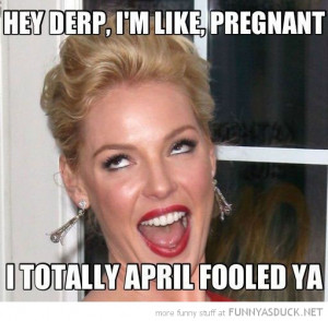 woman girl april fools i'm pregnant funny pics pictures pic picture ...