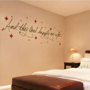 Wall Quote And They Lived Happily Ever After Wall Quote