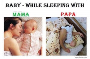 Funny Pictures-Sleeping-Father-Mother-Funny Baby-Images-Photos