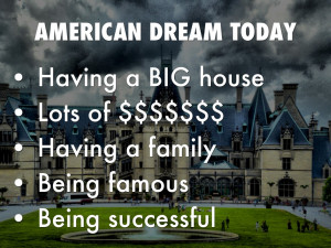 1920s American Dream American dream today