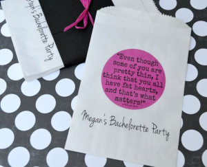 Bachelorette Favor Bags: Personalized Pitch Perfect Movie Quote by ...