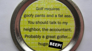 Happy Gilmore Funny Magnet – Funny Movie Quote: 