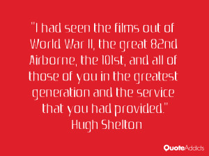 101st and all of those of you in the greatest generation and the ...