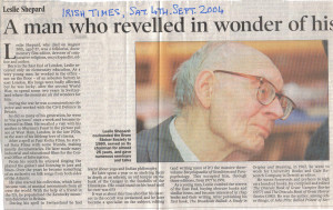 One page of the programme consisted of quotations from two short ...