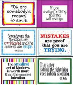 63 Inspirational Signs for Classroom in Color & Black & White. I will ...