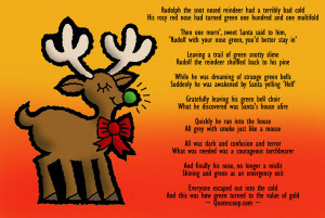 Funny Christmas Poems That Rhyme Funny rudoloh poem.